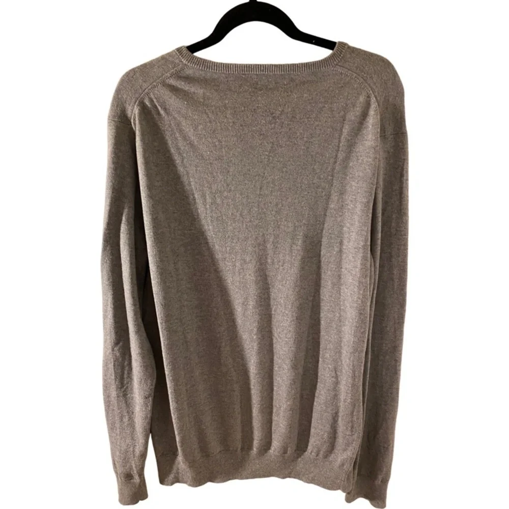 J. Crew Factory V-Neck long sleeve sweater. Size LT. Medium gray. Lightweight.